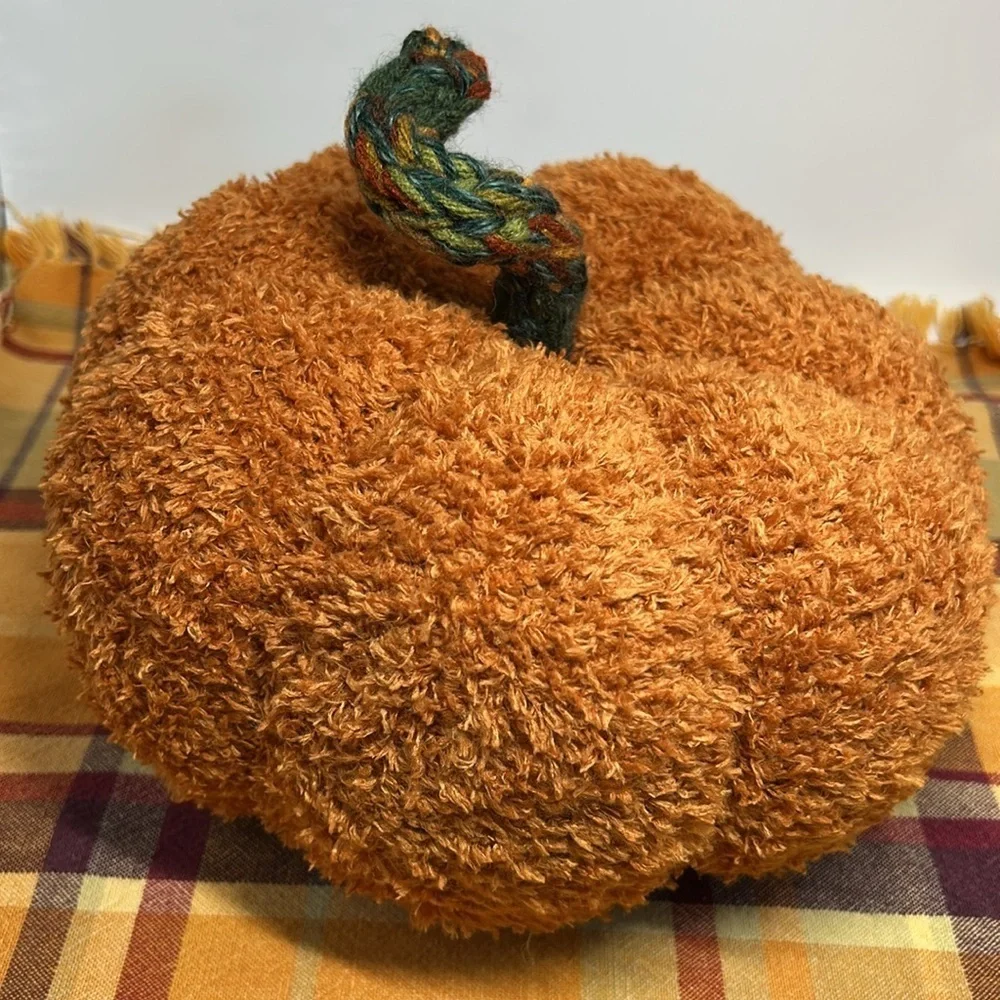 Handmade stuffed pumpkin